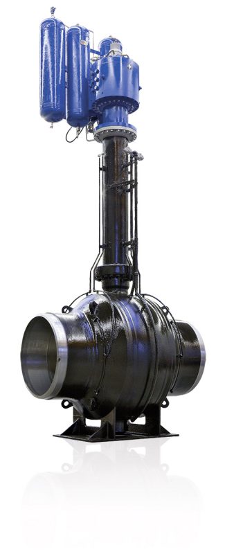 Erdeinbau_Kugelhahn_DN1000 Gas Kugelhahn für den Erdeinbau DN 1200 mit PU-Beschichtung von Böhmer